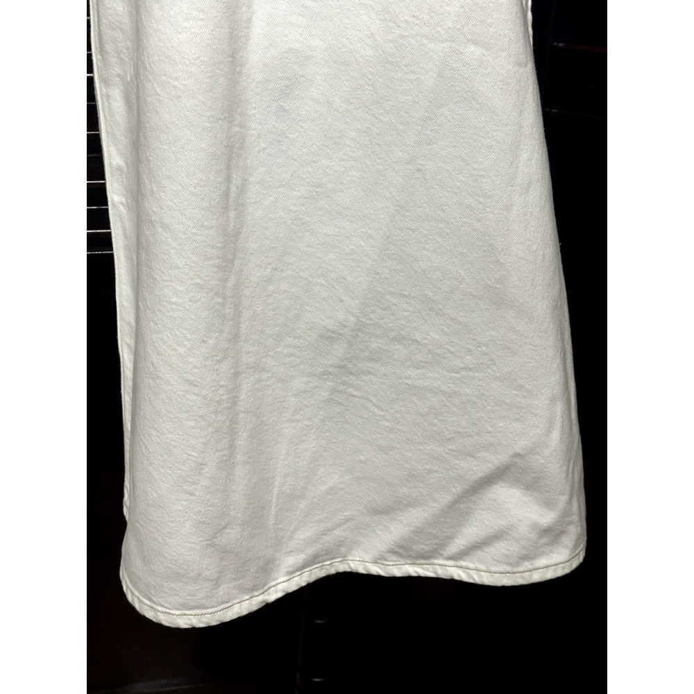 Frame Micro Flame Denim White Mini Dress - Picture 4 of 9